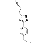 CAS 登录号：460363-92-2， 3-[5-(4-乙基苯基)-2H-四唑-2-基]丙腈