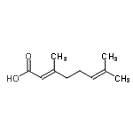 CAS#: 4613-38-1, (2E)-3,7-Dimethyl-2,6-Octadienoic Acid