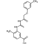 CAS#: 461402-48-2, 4-Methyl-3-({[(3-Methylphenoxy)Acetyl]Carbamothioyl}Amino)Benzoic Acid