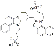 CAS#: 4622-66-6, 1-(3-Sulfopropyl)-2-(2-((1-(3-sulfopropyl)naphtho(1,2-d)thiazol-2(1H)-ylidene)methyl)-1-butenyl)naphtho(1,2-d)thiazolium, hydroxide, inner salt
