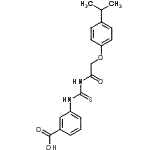 CAS#: 462614-57-9, 3-({[(4-Isopropylphenoxy)Acetyl]Carbamothioyl}Amino)Benzoic Acid