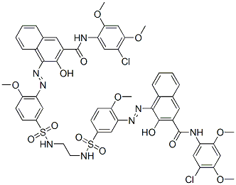 CAS#: 4627-26-3, 4,4'-[Ethylenebis[Iminosulphonyl(6-Methoxy-m-Phenylene)Azo]]Bis[5'-Chloro-3-Hydroxy-2',4'-Dimethoxynaphth-2-Anilide]