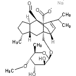 CAS#: 463356-00-5, Sodium (1R,2S,4R,5R,8R,9S,11R)-2-{[(6-Deoxy-4-O-Methyl-beta-D-Altropyranosyl)Oxy]Methyl}-9-Formyl-13-Isopropyl-5-Methyltetracyclo[7.4.0.0<Sup>2,11</Sup>.0<Sup>4,8</Sup>]Tridec-12-Ene-1-Carboxylate