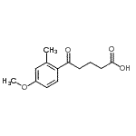 CAS#: 4642-37-9, 5-(4-Methoxy-2-Methylphenyl)-5-Oxopentanoic Acid