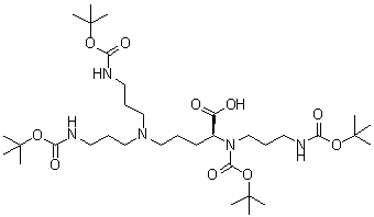 CAS#: 464926-00-9, (7S)-7-Carboxy-6-[(1,1-Dimethylethoxy)Carbonyl]-11-[3-[[(1,1-Dimethylethoxy)Carbonyl]Amino]Propyl]-2,6,11,15-Tetraazahexadecanedioic acid 1,16-Bis(1,1-Dimethylethyl) Ester