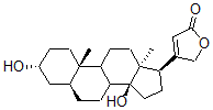 CAS 登录号：466-08-0， 3a,14-二羟基-5a-心甾-20(22)-烯内酯
