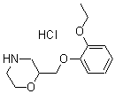 CAS 登录号：46817-91-8， 2-((2-乙氧基苯氧基)甲基)吗啉盐酸盐