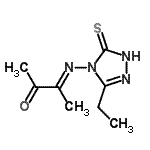 CAS 登录号：468753-38-0， (3E)-3-[(3-乙基-5-硫代-1,5-二氢-4H-1,2,4-三唑-4-基)亚氨基]-2-丁酮