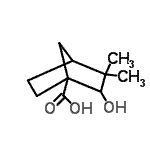 CAS 登录号：469-73-8， 2-羟基-3,3-二甲基双环[2.2.1]庚烷-1-羧酸