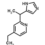 CAS 登录号：469863-96-5， 4-乙基-2-[1-(1H-咪唑-5-基)乙基]吡啶