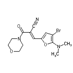 CAS#: 469906-86-3, (2E)-3-[4-Bromo-5-(Dimethylamino)-2-Furyl]-2-(4-Morpholinylcarbonyl)Acrylonitrile