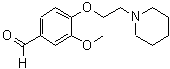 CAS 登录号：46995-88-4， 3-甲氧基-4-[2-(1-哌啶基)乙氧基]苯甲醛