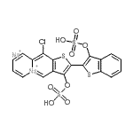 CAS 登录号：4735-07-3， 9-氯-2-[3-(磺基氧基)苯并[b]噻吩-2-基]-萘并[2,3-b]噻吩-3-醇硫酸氢酯钠盐(1:2)