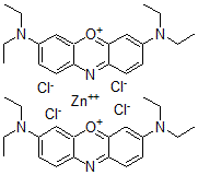 CAS 登录号：47367-75-9， 3,7-二(二乙基氨基)吩恶嗪-5-鎓四氯锌酸盐
