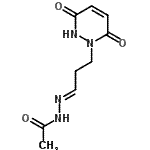 CAS 登录号：474333-22-7， N'-[(1E)-3-(3,6-二氧代-3,6-二氢-1(2H)-哒嗪基)亚丙基]乙酰肼