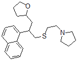 CAS#: 47485-41-6, 2-(1-Naphtyl)-1-(2-Pyrrolizinoethyl)Thio-3-(2,3,4,5-Tetrahydrofuran-2-Yl)Propane