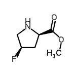 CAS 登录号：475561-83-2， 甲基(4R)-4-氟-D-脯氨酸酯
