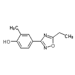 CAS#: 475651-47-9, 4-(5-Ethyl-1,2,4-Oxadiazol-3-Yl)-2-Methylphenol