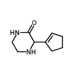 CAS 登录号：476364-38-2， 3-(1-环戊烯-1-基)-2-哌嗪酮