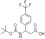 CAS#: 477849-00-6, 3-({[(2-Methyl-2-Propanyl)Oxy]Carbonyl}Amino)-3-[4-(Trifluoromethyl)Phenyl]Propanoic Acid
