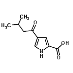 CAS 登录号：478259-56-2， 4-(3-甲基丁酰基)-1H-吡咯-2-羧酸