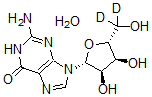 CAS 登录号：478511-34-1， 鸟苷-5',5'-C-D2 单水合物