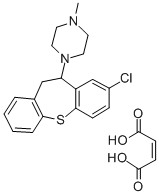 CAS 登录号：4789-68-8， 1-(8-氯-10,11-二氢二苯并[b,f]硫杂卓-10-基)-4-甲基-哌嗪马来酸盐