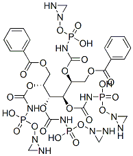 CAS 登录号：47914-99-8， [(2R,3R,4R,5S)-6-苯甲酰氧基-2,3,4,5-四(二氮杂环丙烷-1-基磷酰氨基甲酰氧基)己基]苯甲酸酯