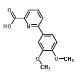 CAS#: 479225-16-6, 6-(3,4-Dimethoxyphenyl)-2-Pyridinecarboxylic Acid