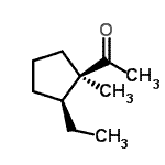 CAS 登录号：479414-64-7， 1-[(1R,2S)-2-乙基-1-甲基环戊基]乙酮