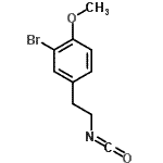 CAS 登录号：480439-05-2， 2-溴-4-(2-异氰酸乙基)-1-甲氧基苯