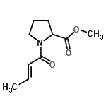 CAS 登录号：480440-16-2， 甲基1-[(2E)-2-丁烯酰]脯氨酸酯