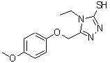 CAS#: 482652-22-2, 4-Ethyl-5-[(4-Methoxyphenoxy)Methyl]-4H-1,2,4-Triazole-3-Thiol