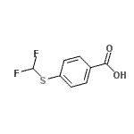 CAS#: 4837-26-7, 4-[(Difluoromethyl)Sulfanyl]Benzoic Acid