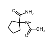 CAS#: 4854-56-2, 1-Acetamidocyclopentanecarboxamide