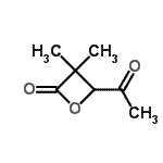 CAS 登录号：486405-04-3， 4-乙酰基-3,3-二甲基-2-氧杂环丁酮