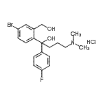 CAS#: 488148-10-3, 1-[4-Bromo-2-(Hydroxymethyl)Phenyl]-4-(Dimethylamino)-1-(4-Fluorophenyl)-1-Butanol Hydrochloride (1:1)