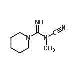 CAS#: 491617-21-1, N-Cyano-N-Methyl-1-Piperidinecarboximidamide