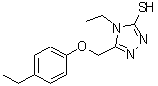 CAS#: 491647-36-0, 4-Ethyl-5-[(4-Ethylphenoxy)Methyl]-4H-1,2,4-Triazole-3-Thiol