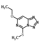 CAS 登录号：491874-47-6， 7-乙氧基-5-(甲硫基)四唑并[1,5-c]嘧啶