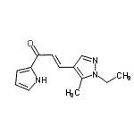 CAS#: 492426-52-5, (2E)-3-(1-Ethyl-5-Methyl-1H-Pyrazol-4-Yl)-1-(1H-Pyrrol-2-Yl)-2-Propen-1-One