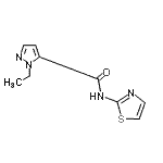 CAS#: 492426-57-0, 1-Ethyl-N-(1,3-Thiazol-2-Yl)-1H-Pyrazole-5-Carboxamide