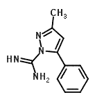 CAS 登录号：492439-46-0， 3-甲基-5-苯基-1H-吡唑-1-甲脒