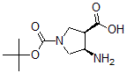 CAS 登录号：492462-02-9， (3R,4R)-4-氨基-1,3-吡咯烷二羧酸 1-叔丁酯