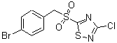 CAS 登录号：494763-24-5， 5-[(4-溴苄基)磺酰基]-3-氯-1,2,4-噻二唑