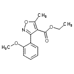 CAS#: 495417-30-6, Ethyl 3-(2-Methoxyphenyl)-5-Methyl-1,2-Oxazole-4-Carboxylate