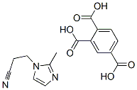 CAS#: 49556-76-5, Benzene-1,2,4-Tricarboxylic Acid, Compound With 2-Methyl-1H-Imidazole-1-Propiononitrile (1:1)