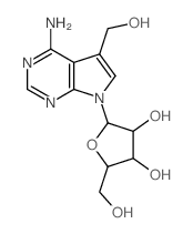 CAS 登录号：49558-38-5， 4-氨基-7-beta-D-呋喃核糖基-7H-吡咯并[2,3-d]嘧啶-5-甲醇
