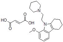 CAS 登录号：49558-40-9， 丁-2-烯二酸 1-甲氧基-9-[2-(1-哌啶基)乙基]-5,6,7,8-四氢咔唑