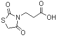CAS 登录号：49629-36-9， 3-(2,4-二氧代-1,3-噻唑烷-3-基)丙酸